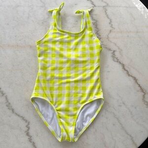 Pretty yellow one piece swimsuit by Cat & Jack- size 10/12